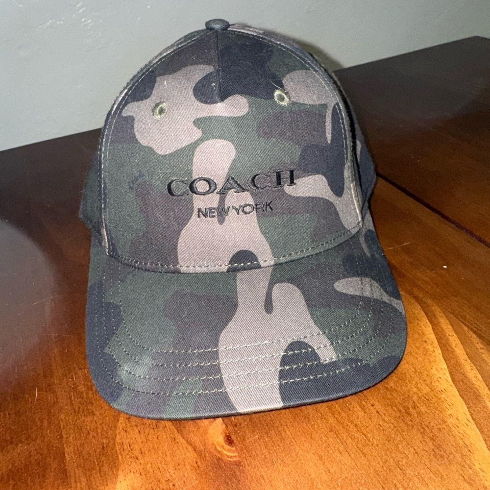 Men’s Coach Green Camo Baseball Cap